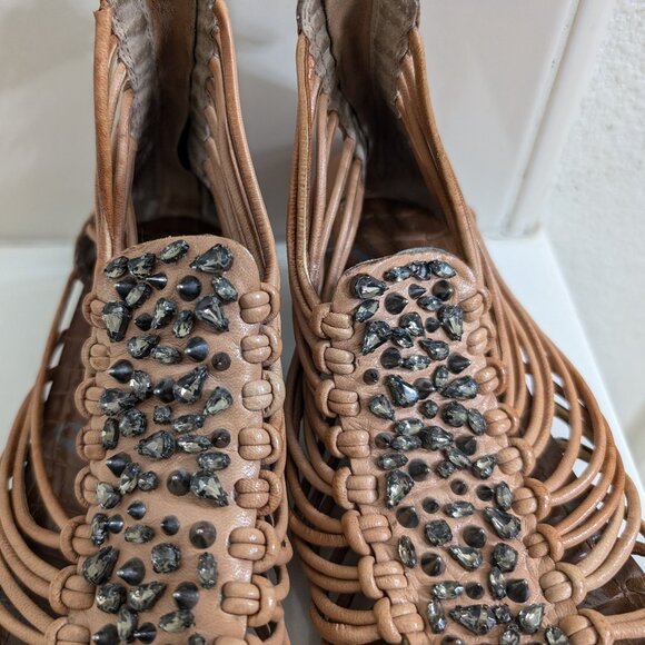 Sam Edelman Dahlia Embellished Gladiator Sandals - Size 8M - Picture 3 of 11